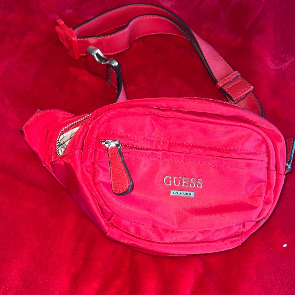 Red Guess Fanny pack never used